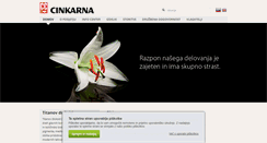 Desktop Screenshot of cinkarna.si